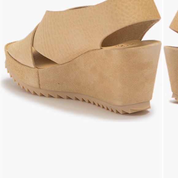 Pedro Garcia Beige Wedge Sandals Federica Ecru 36.5 - Picture 2 of 6